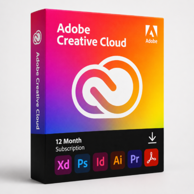 Adobe Creative Cloud | Entire Collection of Adobe Creative Tools Plus | 12-Month subscription, PC/Mac