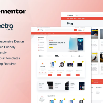Theme ElectroDeals – Woocommerce Electronic Store Elementor Template Kit
